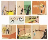 Enzo Cucchi, Eroé, 2003, stampa a colori on mattone