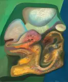 Marco Almaviva, Perbo, 1972, oil on canvas