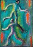 Roberto Barni, Da intitolare, 1989, oil on canvas