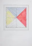 Studio progetto: la rosa dei venti by Carlo Cremaschi, 1972, mixed media on paper quadrettata, offered Dec 2011