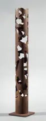 Antonio Paradiso, Colonna, 1986, Scultura in acciaio brunito