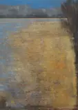 Matteo Massagrande, Paesaggio, mixed media on cardboard