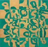 Verdeoro by Carla Accardi, 1965, gouache on paper, offered Dec 2011