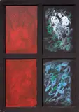 Senza titolo by Tano Festa, 1986, acrylic and assemblaggio on canvas, offered Dec 2011