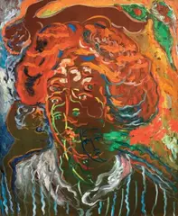 Ritratti by Mimmo Germana, 1991, oil on canvas, offered Dec 2011