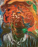 Mimmo Germana, Ritratti, 1991, oil on canvas