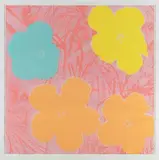 Andy Warhol, Flowers, 1970, Screenprint in colours, on wove paper, the full sheet,