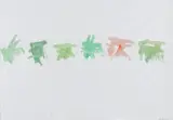 Mario Nigro, Orme, 1987, watercolour on paper