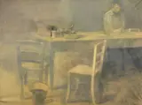 Mario Fallani, Giovane che legge