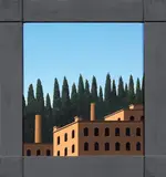 Giorgio Tonelli, Paesaggio - Variazione n. 3, 2006, oil on panel