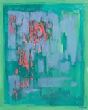 Antonio Corpora, Geroglifico, 1977, mixed media on canvas