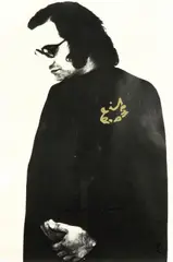 Emilio Prini, Senza titolo, 1968, mixed media on autoritratto fotografico