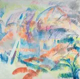 Marco del Re, Forbici come mangrovie (2°), 1978, mixed media on canvas