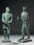 Sandro Chia, Offerta d'amore, 1998, due sculture in bronze