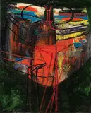Roberto Crippa, Farfalla notturna, 1959, oil on canvas