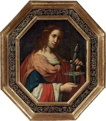 Santa Lucia by Cesare Dandini, oil on canvas, offered Nov 2011