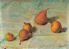 Pere d'inverno by Italo Griselli, 1943, oil on panel, offered Oct 2011