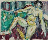 Ermanno Toschi, Ritratto di bimbo, 1940, oil on canvas board