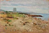 Adriano Basagni, Marina di Carrara, oil on canvas