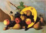 Corrado Michelozzi, Piatto con frutta
