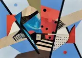 21 by Osvaldo Medici Del Vascello, 1974, tempera and collage on paper, offered Oct 2011