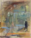 Notturno by Mario Marcucci, 1949, oil on canvas, offered Oct 2011