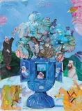 Senza titolo by Antonio Possenti, 1990, oil on canvas board, offered Oct 2011