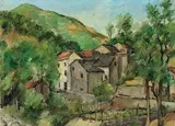 Silvio Pucci, Paesaggio, oil on canvas