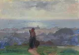 Raffaello Gambogi, Paesaggio al tramonto