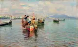 Attilio Pratella, Marina con pescatori