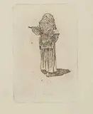 Ciociara by Giovanni Fattori, etching on zinco, offered Oct 2011