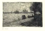 Umberto Boccioni, Giudecca, 1907, etching