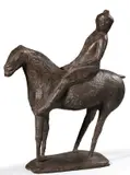 Marino Marini, Piccolo cavaliere, 1946, scultura in bronze