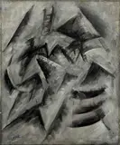Ritmi di linee by Carlo Carrà, 1912, oil on canvas, offered May 2011