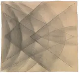 Giacomo Balla, Penetrazione di spazio, 1913, pencil on paper