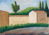 Campagna by Ottone Rosai, 1955, oil on canvas, offered May 2011