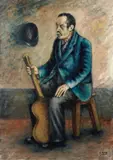 Chitarrista by Ottone Rosai, 1927, oil on canvas, offered May 2011