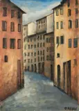 Via Toscanella by Ottone Rosai, 1948, oil on canvas, offered May 2011