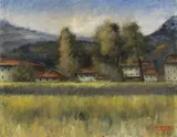 Case del Madonnone by Ottone Rosai, 1932, oil on canvas, offered May 2011