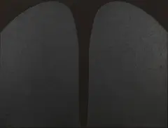 Alberto Burri, Annottarsi 2 N. 7, 1987, acrylic and pietra pomice on cellotex