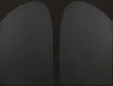 Alberto Burri, Annottarsi 2 N. 7, 1987, acrylic and pietra pomice on cellotex