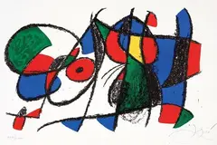 Senza titolo by Joan Miró, 1975, lithograph a colori, offered May 2011