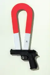 The magnet / Compass by Man Ray, 1920, mixed media and assemblaggio on panel, offered May 2011