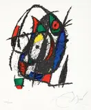 Senza titolo by Joan Miró, 1975, lithograph a colori, offered May 2011
