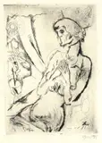 George Grosz, Il ragno, 1914, Puntasecca