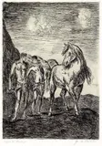 Giorgio de Chirico, I Dioscuri, 1969, etching
