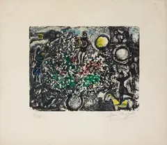 L'Aube by Marc Chagall, 1969, lithograph, offered May 2011