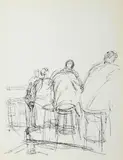 Alberto Giacometti, Uomini al bistrot