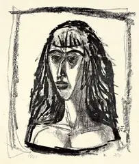 Französin II by Otto Dix, 1958, lithograph, offered May 2011