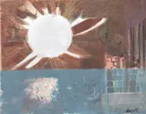 Bruno Saetti, Venezia, 1973, tempera on paper on base litografica